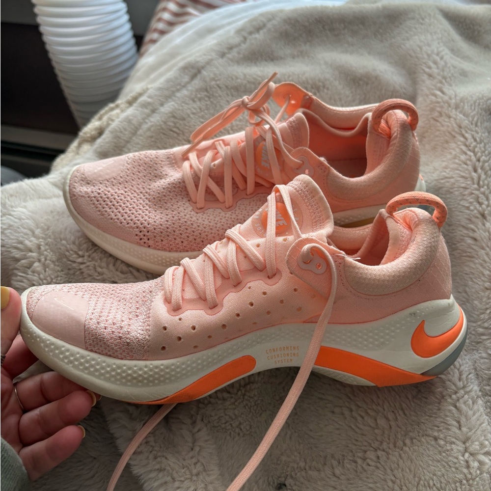Nike Women's Peach and Tangerine Sneakers